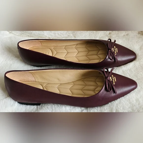 Coach Annabel leather ball dark cranberry - Picture 3 of 6